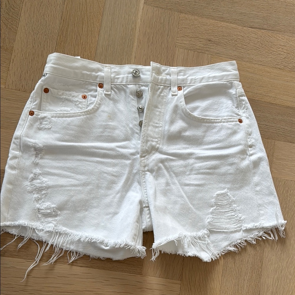 Citizens of Humanity White Denim Shorts size 25